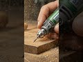 Tiny Rotary Tool Carving Wood – So Satisfying! 🔧🪵