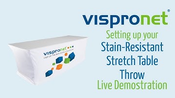 Stretch Table Cover: How to Setup [Vispronet]