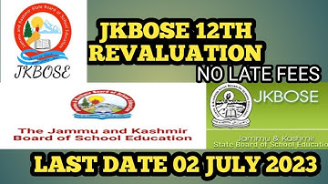 JKBOSE Revaluation form step by step process 9622127201