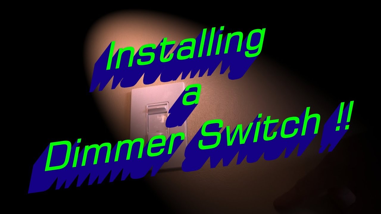Installing a Dimmer Switch for LED's HOW TO ! YouTube