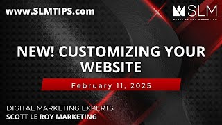 NEW! Customizing your Website 2/11