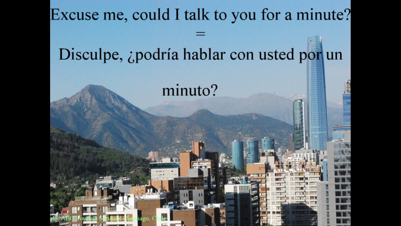 Disculpe podria hablar con usted por un minuto - YouTube