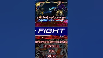 FUTURE TRUNKS GT V3 VS GOGETA DBS #dragonballzmugenapkforandroid #anime #dragonballlegends