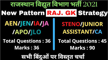 Rvunl Current Affairs Strategy 2021 According to new marking scheme | Rvunl gk syllabus 2021