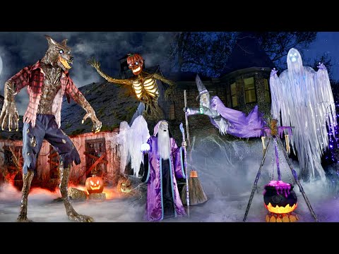 All 2022 Home Depot Halloween Animatronics In 4K - YouTube