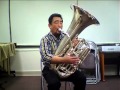 島村楽器の音楽教室 チューバのソロ演奏