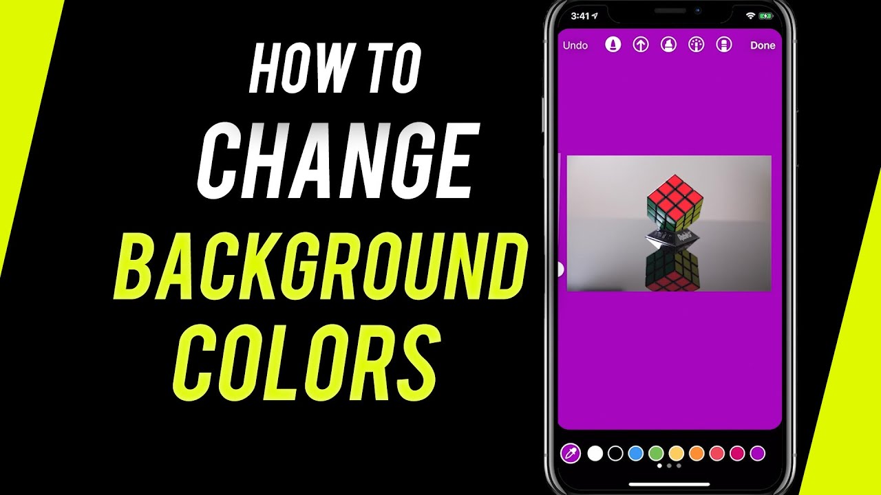 How to Change Background Color on Instagram Stories - YouTube