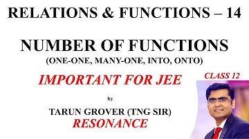 Number of Onto Functions | One-One, Many-One, INTO, ONTO | Functions - L14 | JEE Main | JEE ADVANCED