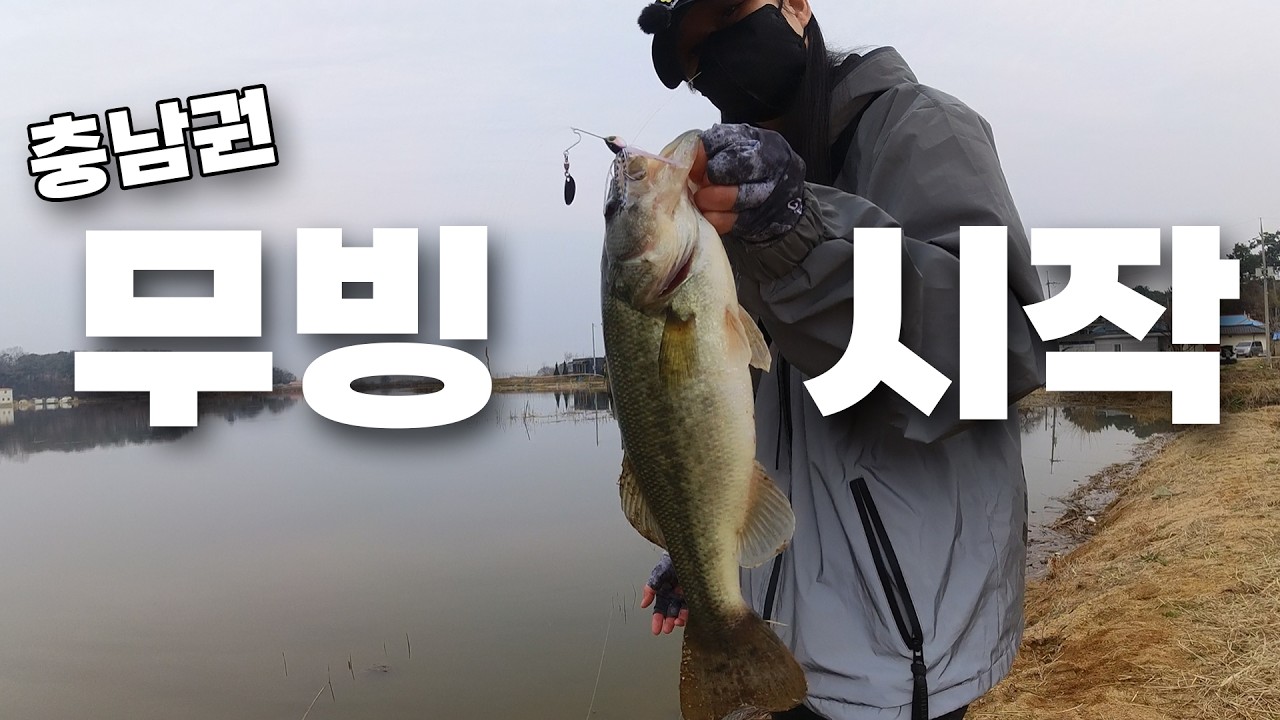 충남에 작은 저수지에서 무빙에 반응한 배스를 만나고 왔습니다.