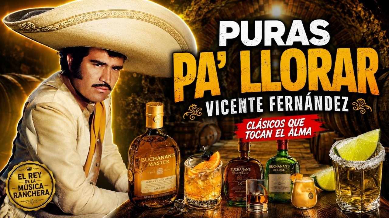 VICENTE FERNÁNDEZ 🍺 Puras Pa' Llorar🍷Puras Rancheras Viejitas Con Mariachi | Mix De Cantina 2026