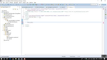 Creating Simple Web Application In Spring Framework - 4 Using Maven.
