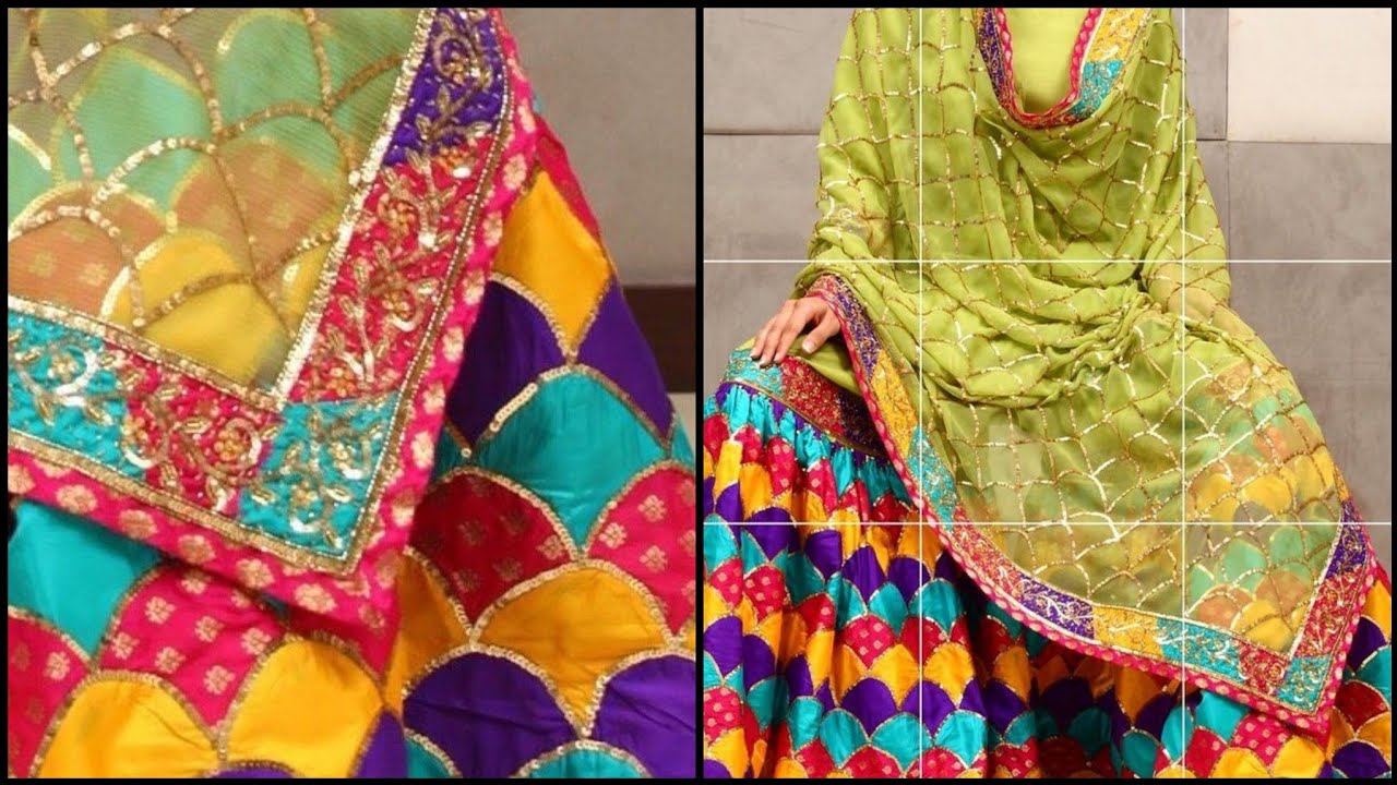 Gorgeous & Stylish Wedding Wear Dress With Gota Work/Gotta Patti Lace Designing  Idea's