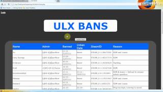 ULX Web-Based Bans plugin: Install Tutorial