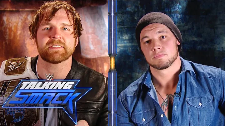 Dean Ambrose crosses the line during interview wit...