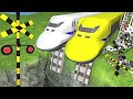 【踏切アニメ】おとす新幹線 Railroad Crossing Train Animation