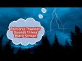 Rain and Thunder Sounds for Deep Sleeping || Black Screen || 1 Hour of Thunder and Rain Sound