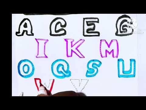 A TO Z TRACING AND Coloring for kids ll ABCD ALPHABET TRACING AND Coloring for kids 