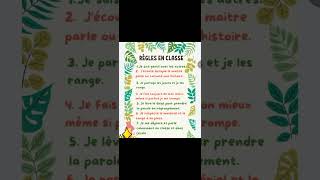 Les règles en classe