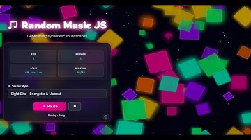 Random Music JS — Endless kind of 8-Bit Generative Music Live