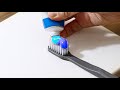 How to draw a picture of the sea easily with a toothbrusheasy painting techniqueoddly satisfying