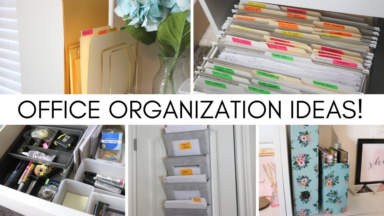 OFFICE ORGANIZATION IDEAS! - YouTube
