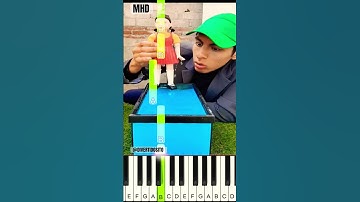 EVOLUTION SQUID GAME DOLL RED LIGHT GREEN LIGHT #shorts @divertidosito - Piano Tutorial