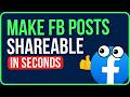 HOW TO MAKE A POST SHAREABLE ON FACEBOOK 2026 Easy Guide Enable Share Button On Facebook Post HOW TO MAKE A POST SHAREABLE ON FACEBOOK 2026 Easy Guide Enable Share Button On Facebook Post