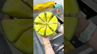 Hami melon package by automatic fresh-keeping film packaging machine #arubapack fruit