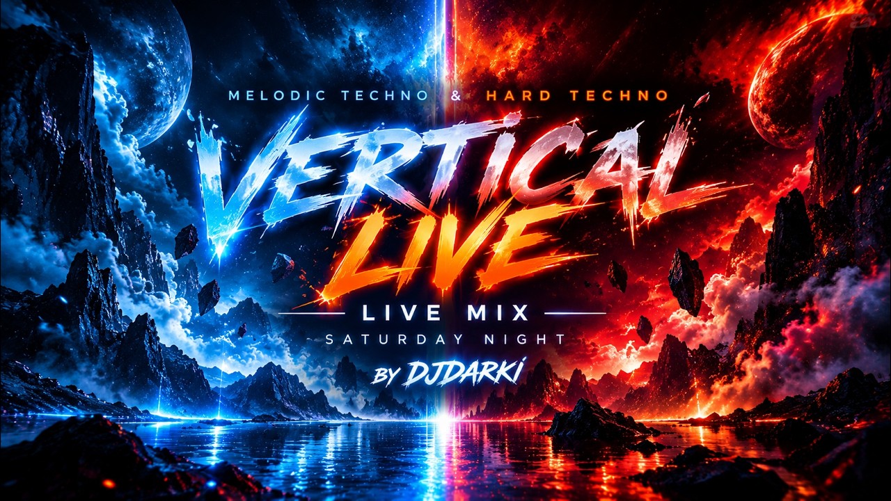 Melodic Techno & Hard Techno Vertical Live | Saturday Night Live Mix by Djdarki
