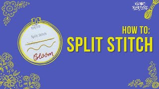 5. SPLIT STITCH | ENGLISH TUTORIAL