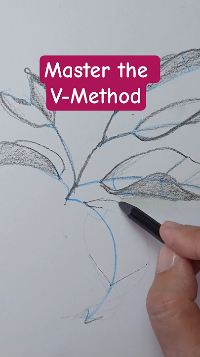 One Technique to Draw Leaves in Any Position #tutorial #art #leafdrawing