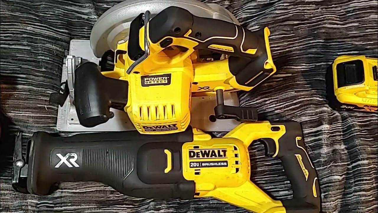 DeWalt 20v brushless tools. saws and sander. YouTube