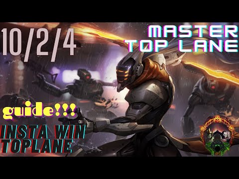 MASTER TOP LANE | INSTA WIN | GUIDE!! | LEAGUE OF LEGENDS | ქართულად