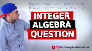 QMS 110 - Integer Algebra Question - Ryerson University