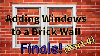 Adding a window to a brick wall (Part 4) | Cutting brick - new brickwork and window Installation
