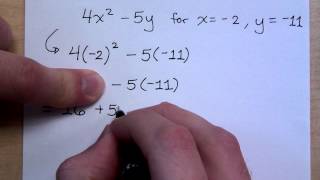 Prealgebra - Part 30 (Evaluating Variable Expressions)