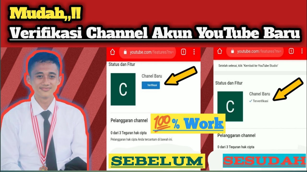 Cara Verifikasi akun Youtube Baru 
