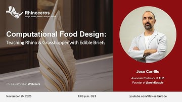 Computational Food Design: Teaching Rhino & Grasshopper with Edible Briefs