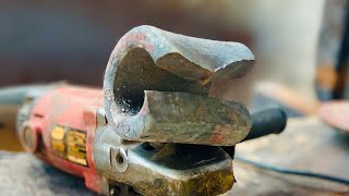 Axe Making - Forging A Sharp AXE From A Strange Rusty Leaf Spring