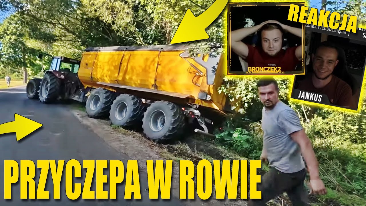 BRONCZEK & JANKUS Oglądają ŁUKASZA KŁOSOWSKIEGO😱 Wyciąganie Przyczepy Z Pobocza😮