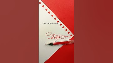 Derick Signature Design | How To Sign The Letter D #shorts