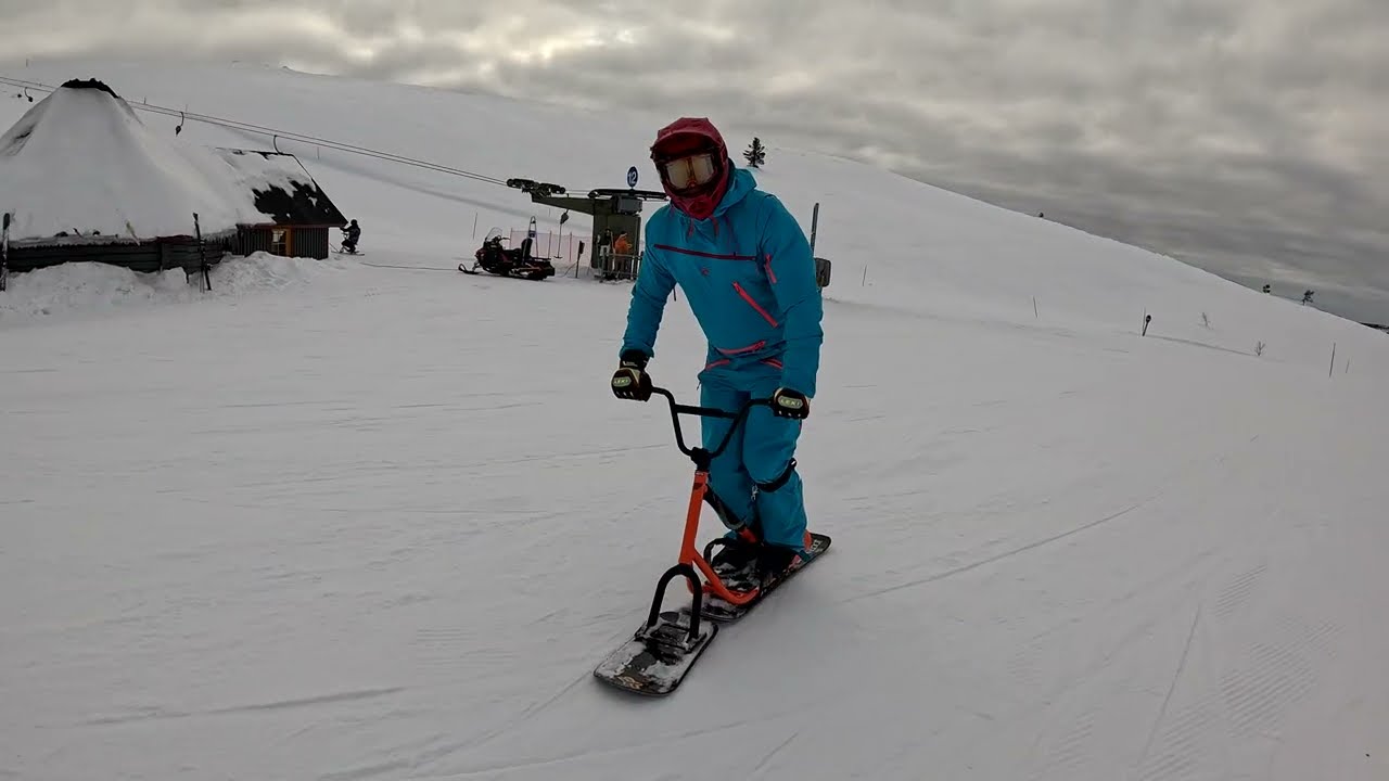 Snowscoot life on Levi 2024. Route 12
