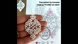 Free tatting pattern Rhombus by Inevavae 