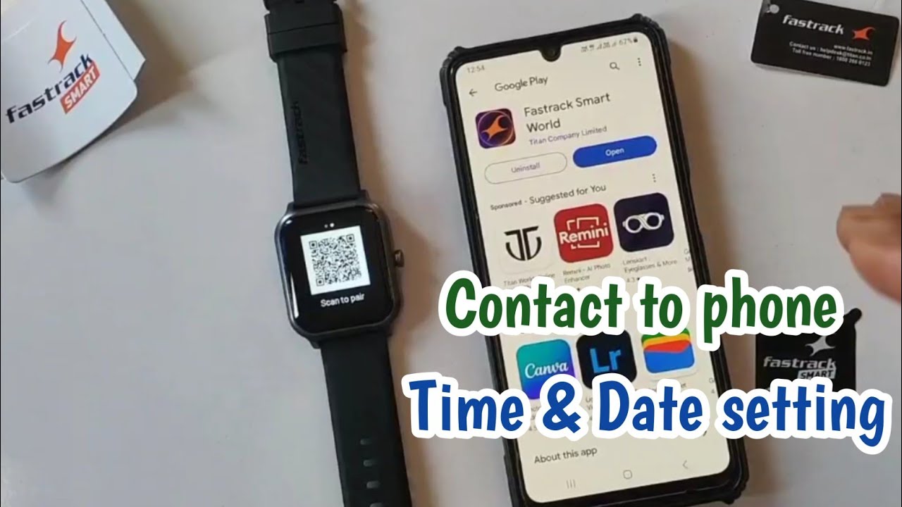 Fastrack Watch Setting How to set time and date in Fastrack smartwatch|Fastrack smart watch ...
