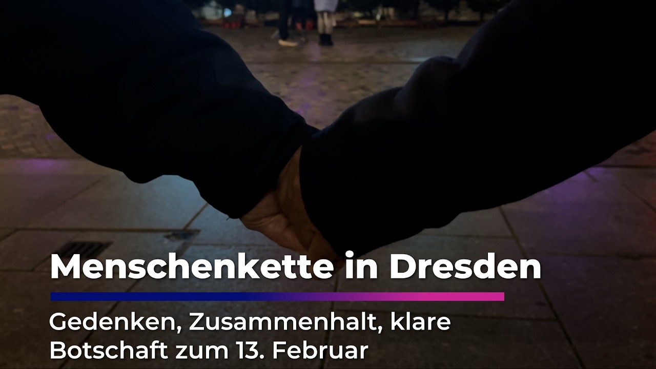 Menschenkette in Dresden am 13. Februar I Sachsen Fernsehen