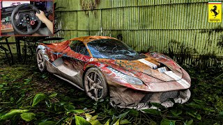Phục Chế siêu xe Ferrari LaFerrari bị bỏ rơi ở sân bay cũ - Forza Horizon 5 | Logitech G29.