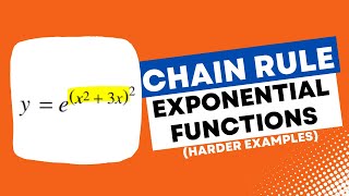 CHAIN RULE - Differentiate Exponential Functions (3 Harder Examples) | Maths Methods