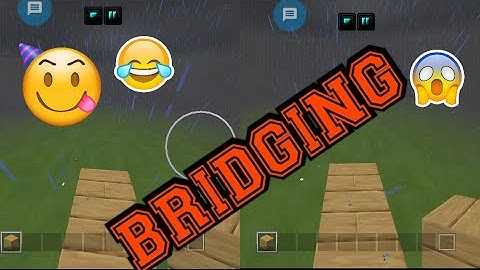 How to do bridging in minecraft pe without keymapper and orz keyboard