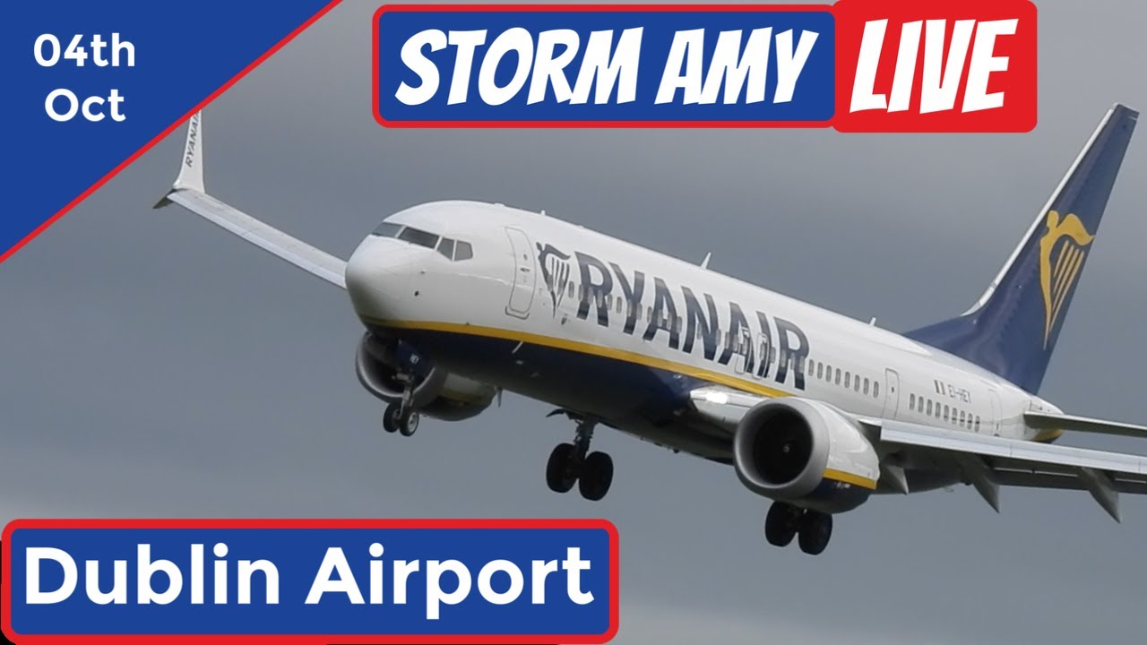 🔴Storm Amy Live | Dublin Airport | High Winds 