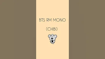 BTS RM MONO CHIBI | IT'S ME SAKURA | #shorts #bts #rm #mono